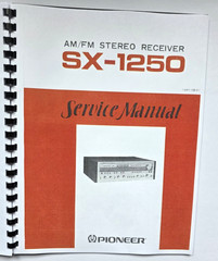 Pioneer SX-1250 Receiver Service Manual (In Color) -SX1250
