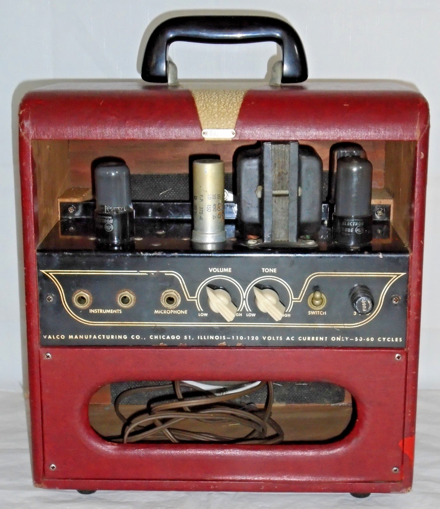 Vintage VALCO El Grande Electric Guitar Tube Amplifier Volume Tone Oahu 1954 EXC