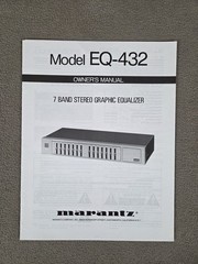 MARANTZ MODEL EQ-432 OWNER’S MANUAL 7 BAND GRAPHIC EQUALIZER