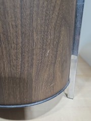 Vintage Pair Zenith Circle of Sound Speakers Mid Century Modern Omnidirectional