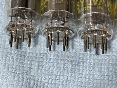 5 NOS 5845 Sylvania vacuum Tubes dual control Diode HF Noise Generator same date