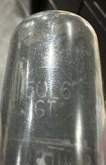 USED NATIONAL UNION 50L6 GT GRAY GLASS -TESTED good on sylvania type 220