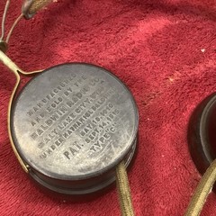 Pair Of Nathaniel Baldwin Vintage Headphones 1.5K Ohms Tested