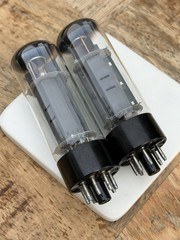 Pair Mullard EL34 6CA7 Tubes Blackburn XF2 O HALO Hickok TV7 Tested MATCHED 46.2