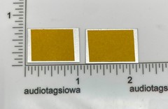 Compact Disc Digital Audio Gold Aluminum Badges Self Stick PAIR