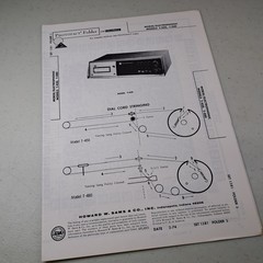 Morse/Electrophonic Service Manual T-450 T-480 1974 Photofact Schematics Illus