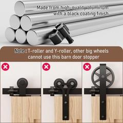 2PCS Adjustable Barn Door Stopper, Upgrade Sliding Barn Door Stopper for Flat…