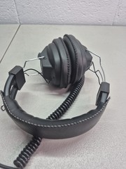 Vintage HD-3030 Stereo Mono Headphones Black Padded Volume Control, Tested!!