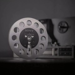 One pair TAPE REEL silvery Sony 7″ inch Light Metal Aluminum Take Up Reel