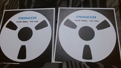 Pioneer Pr 100 style aluminum tape reels for pioneer Rt 909 reel to reel SILVER