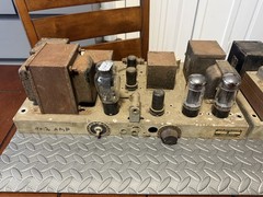 1940’s CTR model 39C Tube Power Amplifiers PAIR Amertran Silcor transformers USA