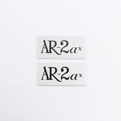 4pcs AR-2ax Speaker Grill Badges Aluminum 53.9mm(2.125″)X25.4mm(1″)