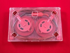 RECOTON ST-106 RED DYNAMIC STEREO HEADPHONES VINTAGE Tested Good Condition