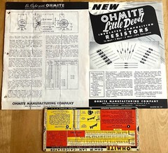 Electronic Components Catalogs: Ohmite/National/Mallory/Lectron/Amphenol/Vitrohm