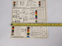 Philco Ford Laminated Capacitor Resistor Color Code Chart Guide – vintage poster