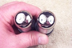 2, NEW, Westinghouse 6SN7GTB, TALL bottle, 1964, matching pair, 6SN7GT