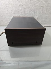Sony TC-186SD Stereo Cassette Deck for Parts Or Repair Silver Faced Wooden Sides