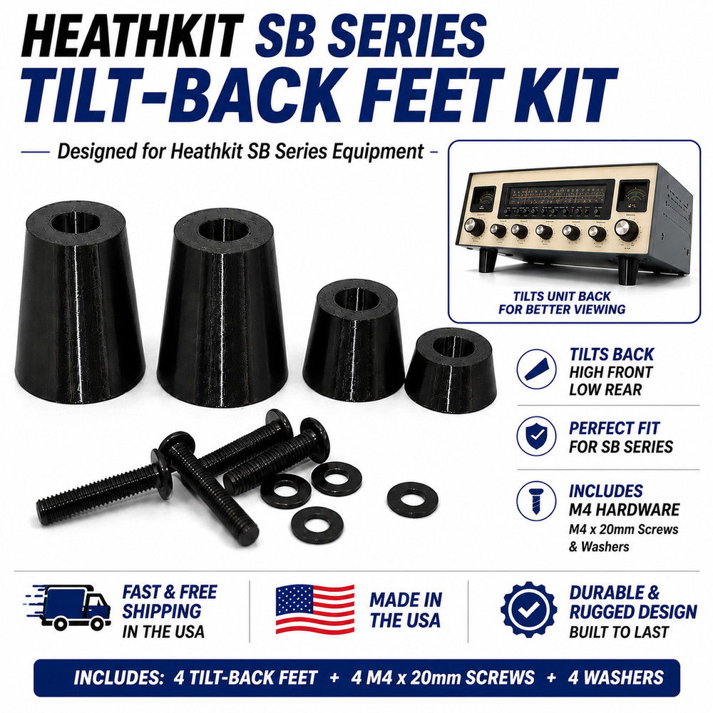 Heathkit SB Series Tilt-Back Feet Kit Fits SB-100 SB-101 SB-102 SB-300 SB-301 SB