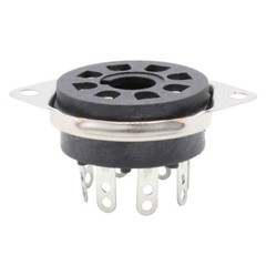 8Pin Octal Bakelite Tube Socket for KT88 EL34 6550 GZ34 Bottom Chassis Mount 10X