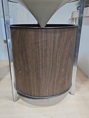 Vintage Pair Zenith Circle of Sound Speakers Mid Century Modern Omnidirectional