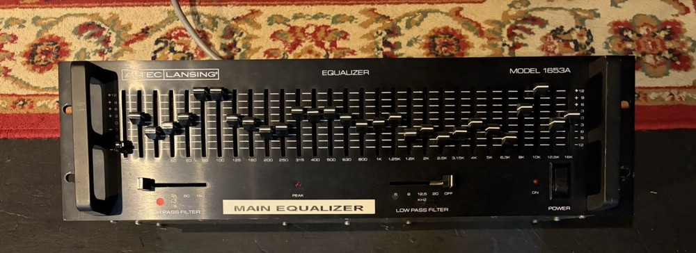 Vintage Altec Lansing Model 1653A Equalizer Rack Mount USA Pro Audio EQ 120V 30W