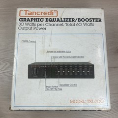Tancredi TXL-700 Equalizer/Booster Vintage 60W Car Audio W/ Original Box