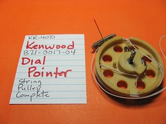 📈KENWOOD B21-0017-04 TUNING DIAL POINTER PULLEY & STRING KR-4070 RECEIVER