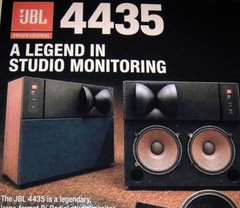 JBL 4435 2 Way Horn Studio Monitors Poster 19″ x 13″ Audiophile Vintage