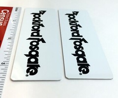 Rockford Fosgate Speaker Badge Logo Custom Made Aluminum Pair