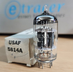 12AU7 5814A GE JAN USAF ECC82 VINTAGE AUDIO TUBE NOS NIB (1963) #12B88