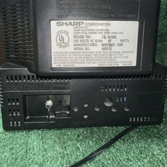 SHARP 13″ CRT TV Retro Gaming Color Television Model 13L-M100B No Remote Working