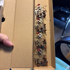 Strip Of Four Circuit Boards For Audio Projects One Is Missing Clear BulbVintage
