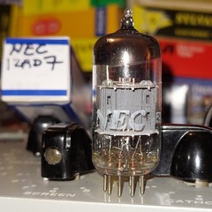 1x TV7D/U RTest Gm&mA 1959 NEC 12AD7 Matched Plates 1.83% Low-Noise 12AX7 Tube