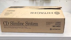 🏅ORIGINAL BOX MANUAL PACKING Hitachi MX-W50 stereo cassette receiver CD player
