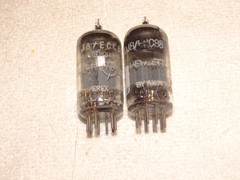 2 x 6DJ8/E88CC Amperex/HP Tubes*Small O Getter*Very Strong Matched Pair*#20