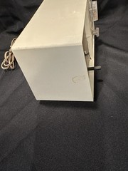 GE C-403C Vintage Tube Clock Radio White Mid-Century Estate