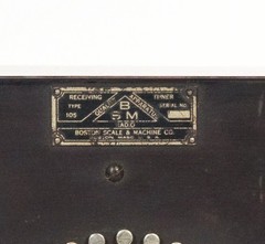1922 Boston Scale & Machine Radio Receiving Set * Type 105 Tuner & Type 100 DA