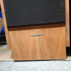 Realistic Optimus T-100 Speakers Walnut Veneer Audiofile Radio Shack Tandy WORKS
