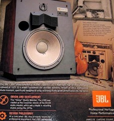 JBL L300 Summit Studio/Home Speaker Poster 19″ x 13″ Audiophile Horns ’75