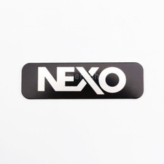 2pcs NEXO Aluminum Logo Badge Replacement Piece 90mm X 27mm