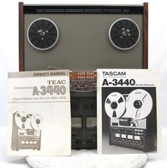 TEAC A-3440 4 Channel Reel to Reel Tape Recorder w/ Manual