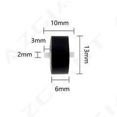 5PCS Various Sizes Deck Recorder Pinch Roller Tape Retractor Press Belt Pulley