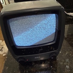 Vintage RCA 5” AC/DC Black and White Portable TV