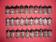 30pcs. 6N3P / 6Н3П ~ 6CC42 Double triode NEW. Foton. SAME DATE 1960