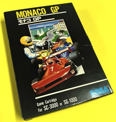 Junk SC-3000/SG-1000 MONACO GP G-1017 w/ Box & Manual Sega Game Cartridge Japan