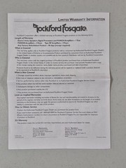 Rockford Fosgate Punch Subwoofer Enclosure Installation Reference Booklet Manual