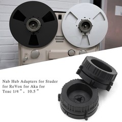 1 Pair TEAC NAB Hub Adapters For Reel To Reel Tape Recorders
