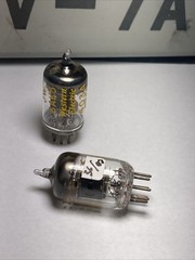 MATCHED PAIR Western Electric JW 6AK5 403A Audio Vacuum Tubes TV-7 TESTED