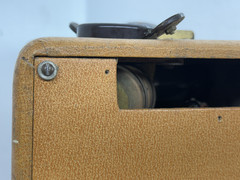 Vintage 1948 Tele-Tone TV-208 Portable Tube TV Porthole 7” Television Wood READ