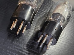 Matched Pair of Western Electric 259-A Tubes TV-7D/U Tested